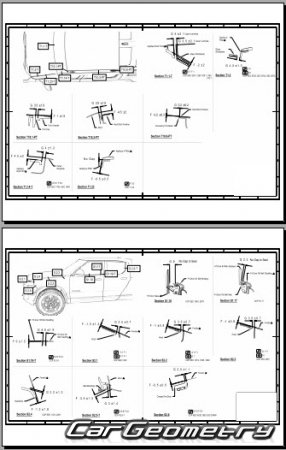 ������� ������ Rivian R1T Pickup 2022-2029 Body dimensions