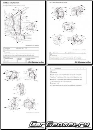 ������� ������ Nissan Leaf (ZE2) 2025-2032 Body Repair Manual