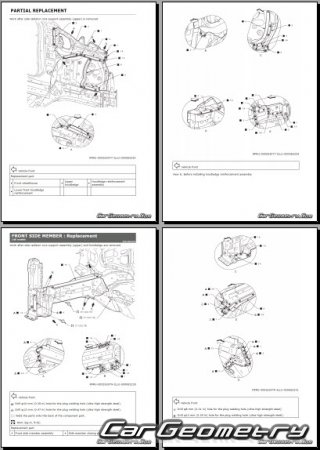������� ������ Nissan Leaf (ZE2) 2025-2032 Body Repair Manual