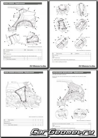 ������� ������ Nissan Leaf (ZE2) 2025-2032 Body Repair Manual