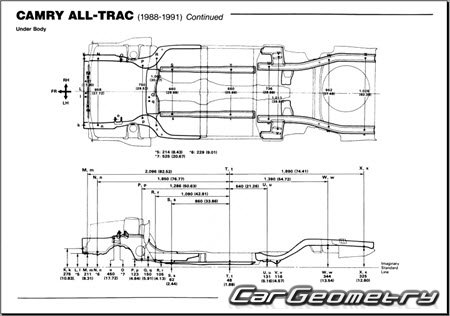����������� ������� ������ Toyota Camry 1986�1991 (CV20 SV21 SV20)