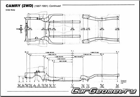 ����������� ������� ������ Toyota Camry 1986�1991 (CV20 SV21 SV20)