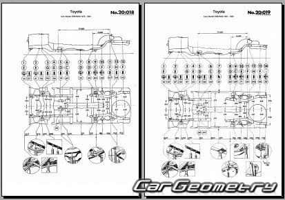 Toyota Starlet (KP61) 1981-1984 Body dimensions