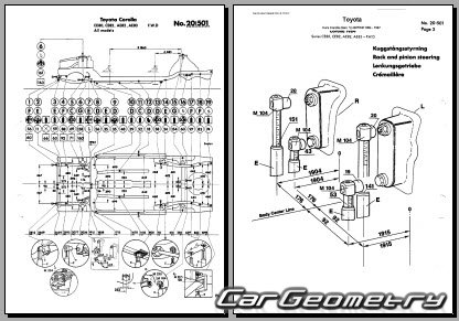 Toyota Corolla FX16 1987-1988 Body dimensions