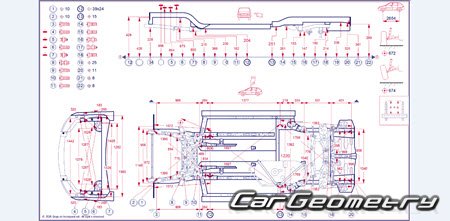 �������� ������� Acura ADX 2025-2030 Body dimensions