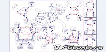 �������� ������� Acura ADX 2025-2030 Body dimensions