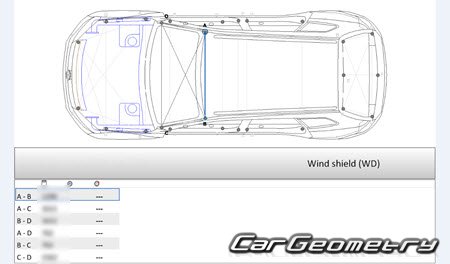 Volkswagen Touareg (Typ 7P) 2011-2017 Body dimensions