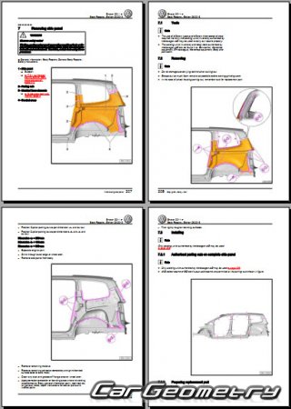 Volkswagen Sharan (Typ 7N) 2011-2017 Body Repair Manual