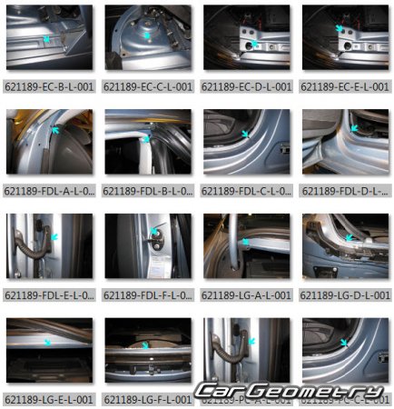 �������� ������� Volkswagen CC 2012�2018 Body dimensions