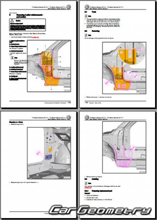Volkswagen Beetle Cabriolet 2012-2019 Body Repair Manual