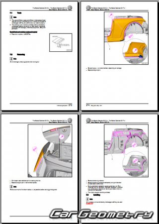 Volkswagen Beetle Cabriolet 2012-2019 Body Repair Manual