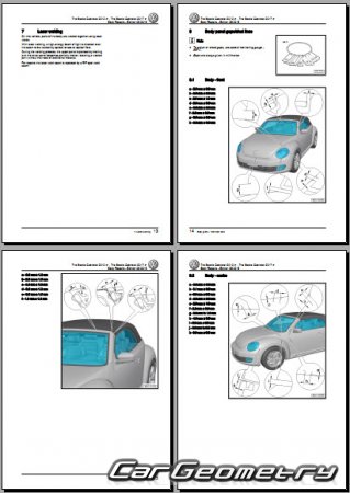Volkswagen Beetle Cabriolet 2012-2019 Body Repair Manual