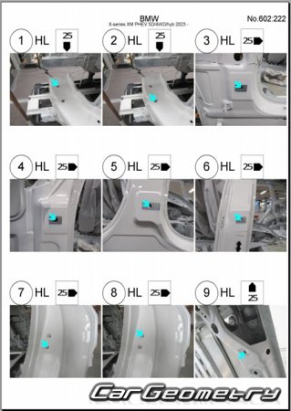 �������� ������� BMW XM (G09) � 2023 Body dimensions