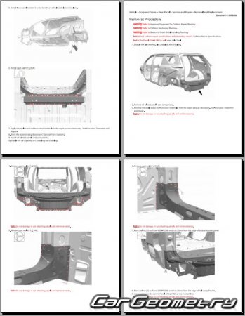 ������� ������ Chevrolet Traverse 2024-2030 Body Repair Manual
