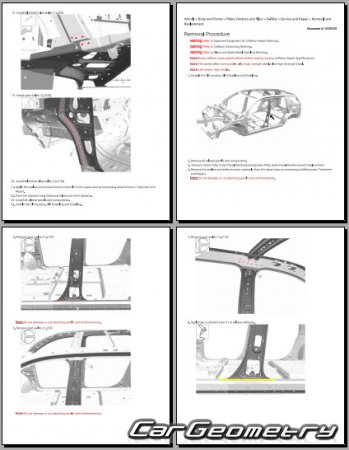 ������� ������ Chevrolet Traverse 2024-2030 Body Repair Manual