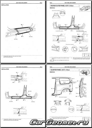 ������� ������ Toyota Land Cruiser Prado 90 1996�2003 Collision Repair Manual
