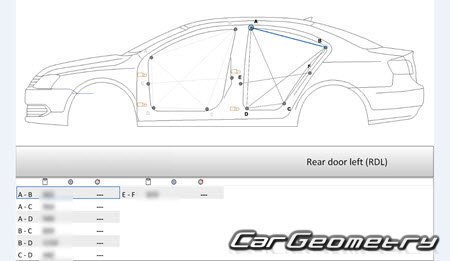Volkswagen Jetta (Typ 1B) 2011-2018 Body dimensions