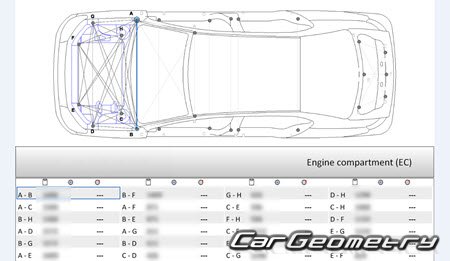 Volkswagen Jetta (Typ 1B) 2011-2018 Body dimensions