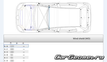 ����������� ����� (Typ 5K) 2009-2013 (3DR, 5DR Hatchback) Body dimensions