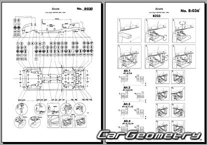 ����������� ������� ������ Acura Vigor (CB5) 1992�1994 Body Repair Manual