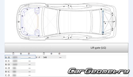 ����������� ������� ������ Acura TL 2009�2013 Body Repair Manual