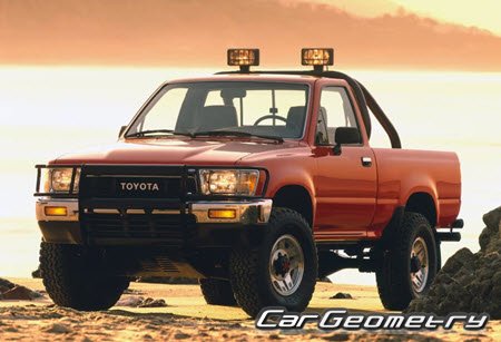 �������� ������� ������ ����� � ����, ������� ������ Toyota Truck & Pickup 1989�1995