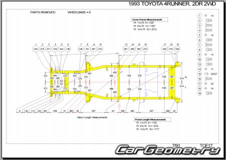 Toyota 4Runner (N120 N130) 1990�1995 Body dimensions