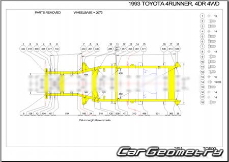 Toyota 4Runner (N120 N130) 1990�1995 Body dimensions