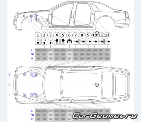Rolls Royce Ghost (RR04) 2010-2019 Body dimensions