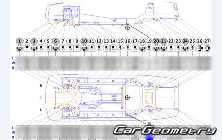 Rolls Royce Ghost (RR21 RR22) 2020-2026 Body dimensions