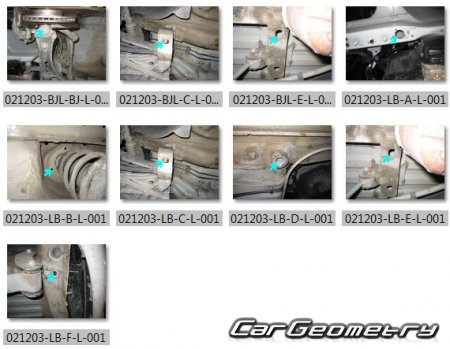����������� ����� (Type 2K) 2004�2014 Body dimensions