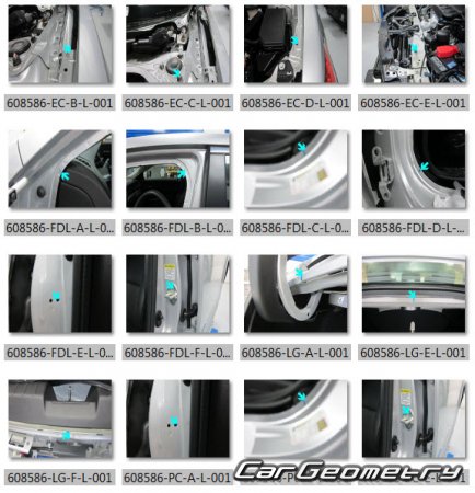�������������� ������� Acura ILX Hybrid 2013 Body Repair Manual
