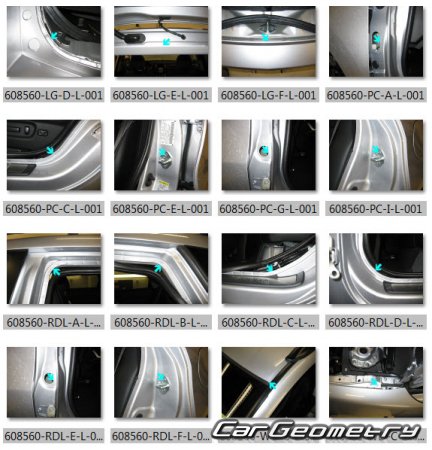 �������������� ������� ������ Acura RDX 2009-2012 Body Repair Manual