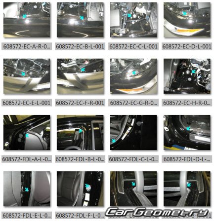 ����������� ������� ������ Acura TL 2009�2013 Body Repair Manual