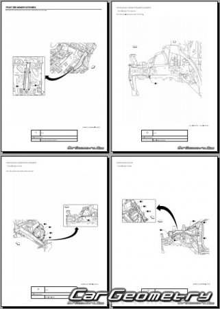 ������� ������ Nissan Kicks (P16) 2024-2028 Body Repair Manual