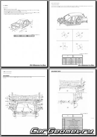������� ������ Nissan Kicks (P16) 2024-2028 Body Repair Manual