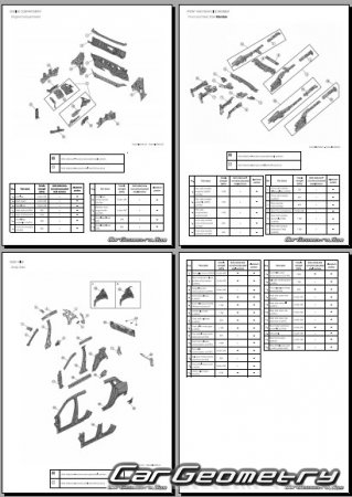 ������� ������ Nissan Kicks (P16) 2024-2028 Body Repair Manual