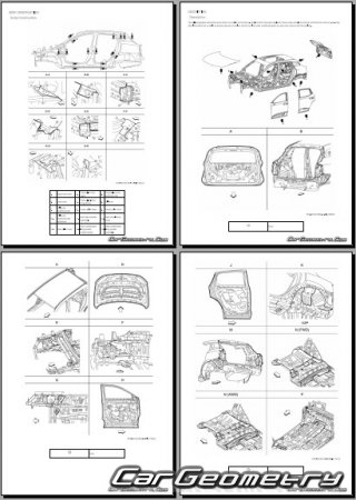 ������� ������ Nissan Kicks (P16) 2024-2028 Body Repair Manual