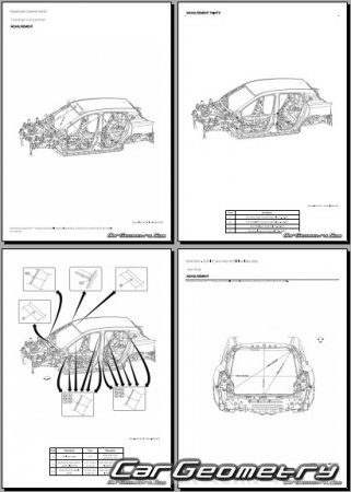 ������� ������ Nissan Kicks (P16) 2024-2028 Body Repair Manual