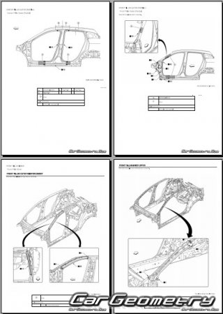 ������� ������ Nissan Kicks (P16) 2024-2028 Body Repair Manual