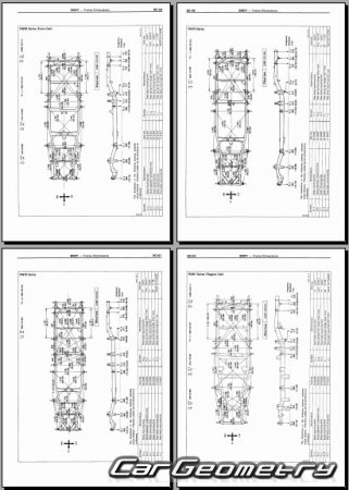 Toyota 4Runner & Truck (N50 N60 N70) 1986�1989 Body dimensions
