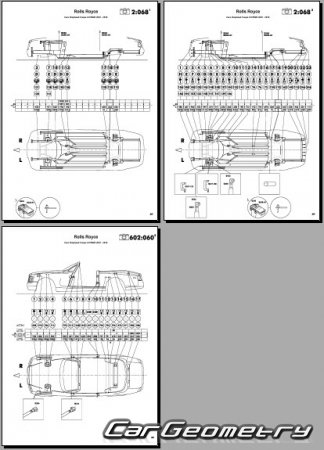 Rolls Royce Phantom (RR02 RR03) 2007-2017 Body dimensions