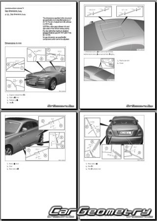 Rolls Royce Wraith (RR05) 2013-2025 Body dimensions