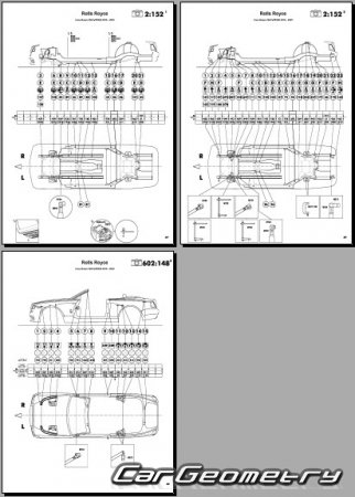 Rolls Royce Dawn (RR06) 2016-2025 Body dimensions