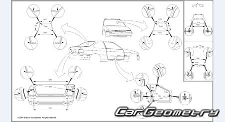 �������� ������� BMW 8 Series (E31) 1990-1999 Body dimensions