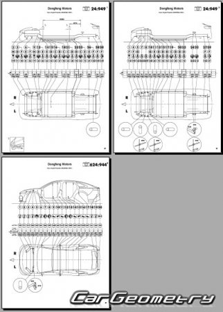 ������� ������ Voyah Passion 2023-2028 Body dimensions