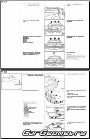 �������� ������� BMW 8 Series (E31) 1990-1999 Body dimensions
