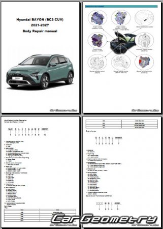 Hyundai Bayon (BC3 CUV) 2021-2027 Body Repair Manual
