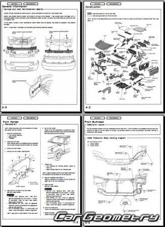 Honda Civic Del Sol (EH6 EG2) 1993-1997 Body Repair Manual