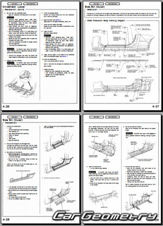 Honda Civic Del Sol (EH6 EG2) 1993-1997 Body Repair Manual